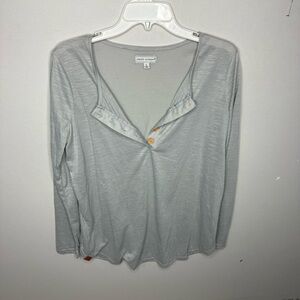Simply Styled Women's Gray Long Sleeve Top